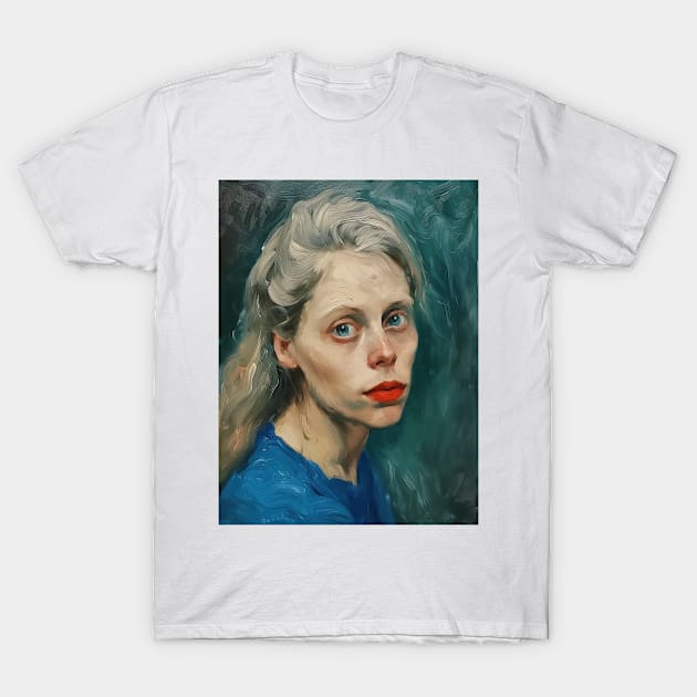 The woman with blue eyes T-Shirt by camisariasj